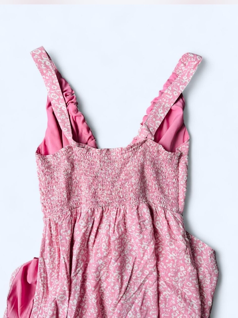Abercrombie & Fitch Pink Women's Dress - Soft Floral Look - Picture 5 of 8